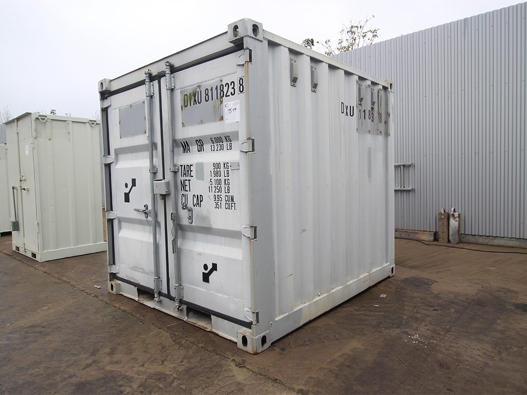 Beg. isolerad 8 fot container med lockbox