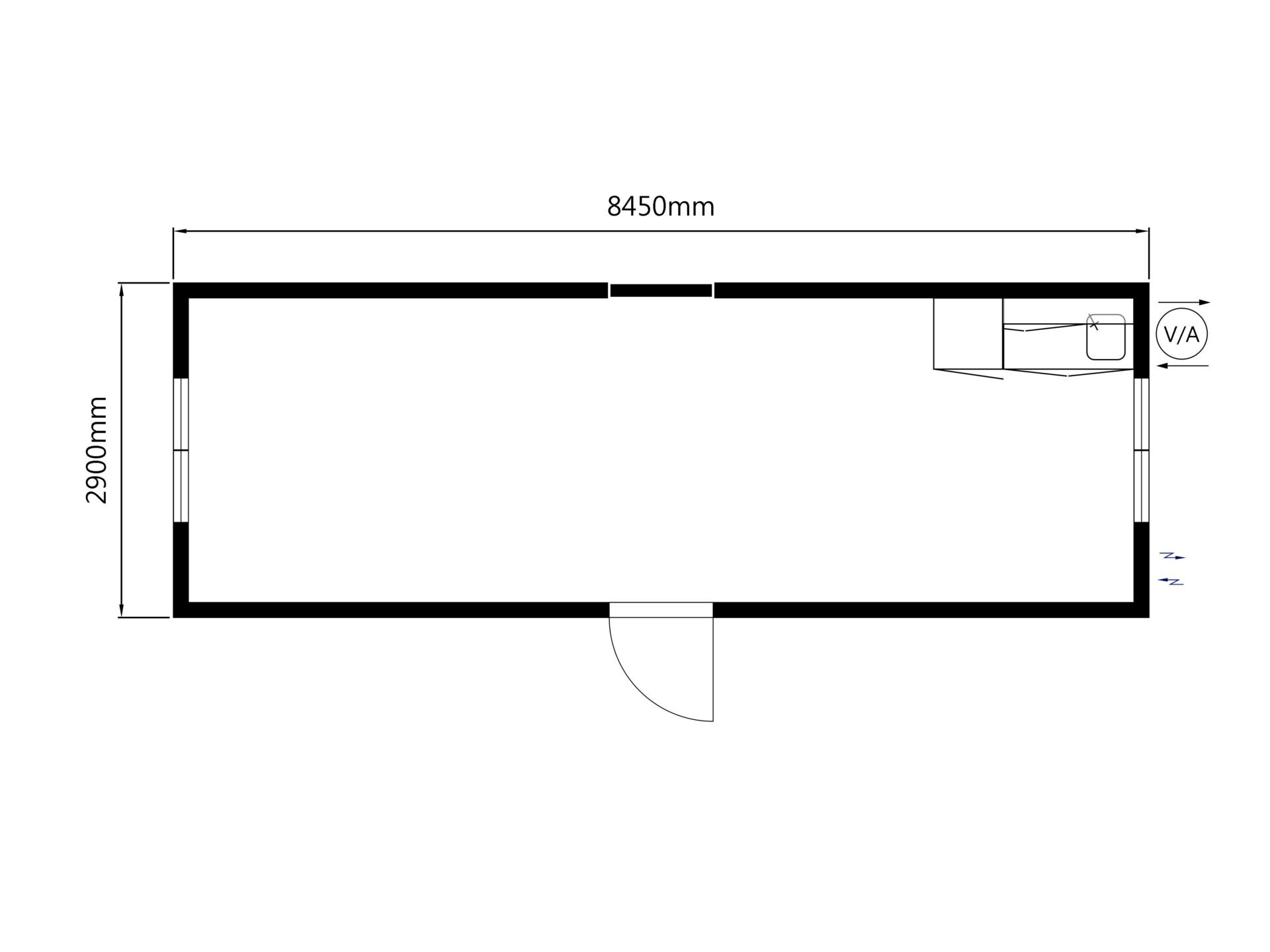 beg. Kontorsbod med öppen planlösning och kök - Bild 10