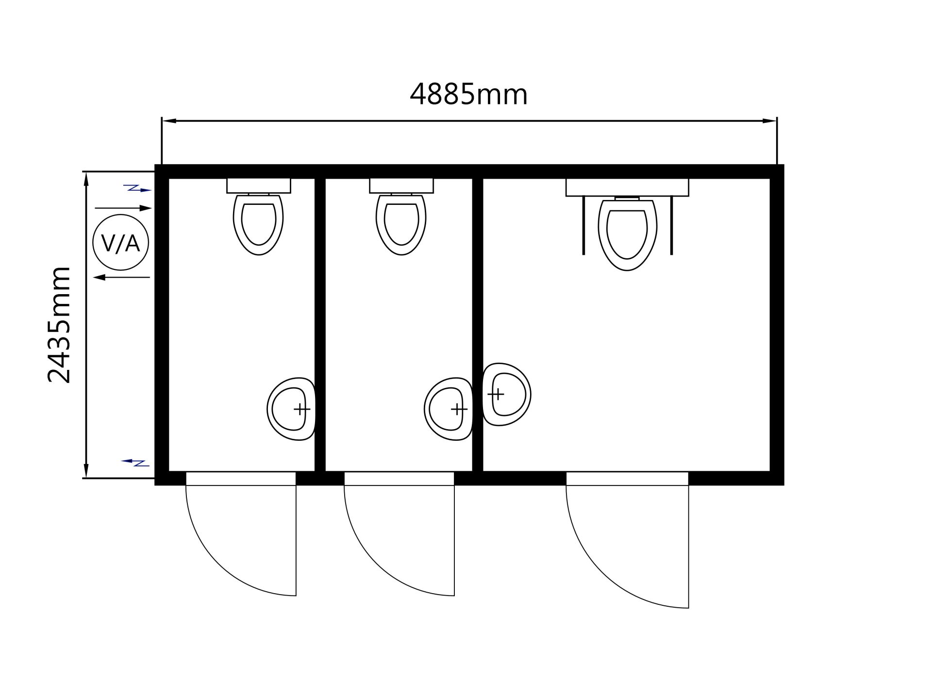 Toalettmodul Ljusgrå - Bild 12