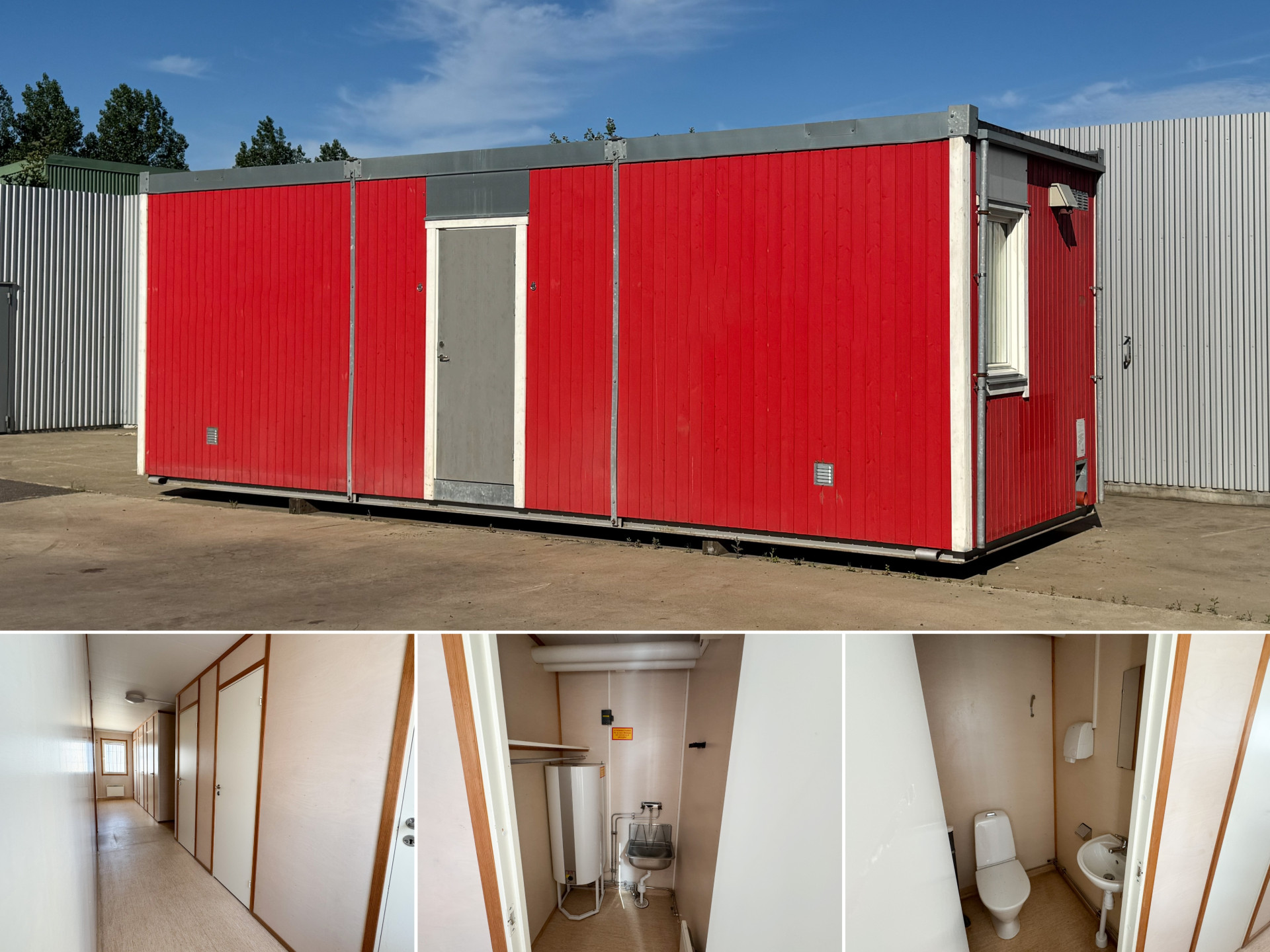 Sanitetsbod med 5 toaletter