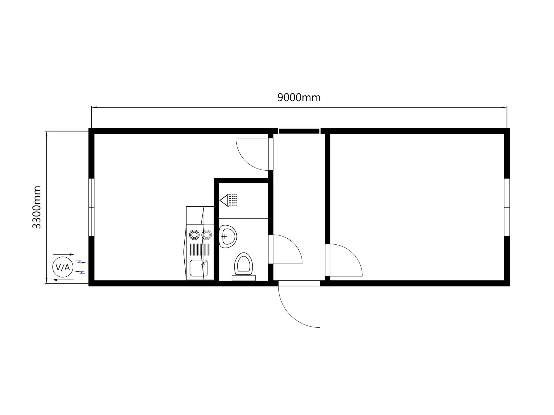 Bostadsbod med WC, dusch & pentry - Bild 8